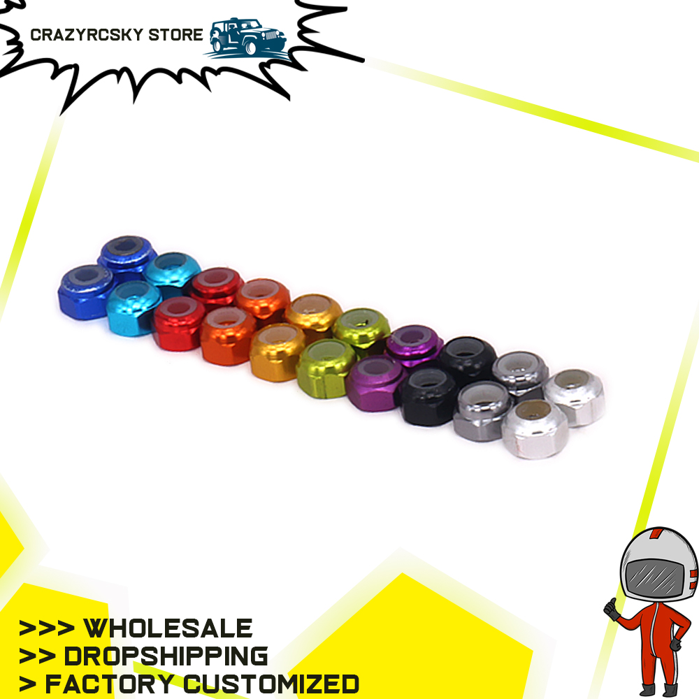 Rc Hobby Nut - 8pcs RCAWD Wheel Hex Lock Nut