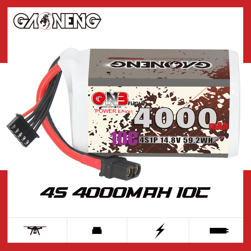 GNB 4000mAh 4S 14.8V 10C 20C W - огляд і ціна Lipo Battery 4S
