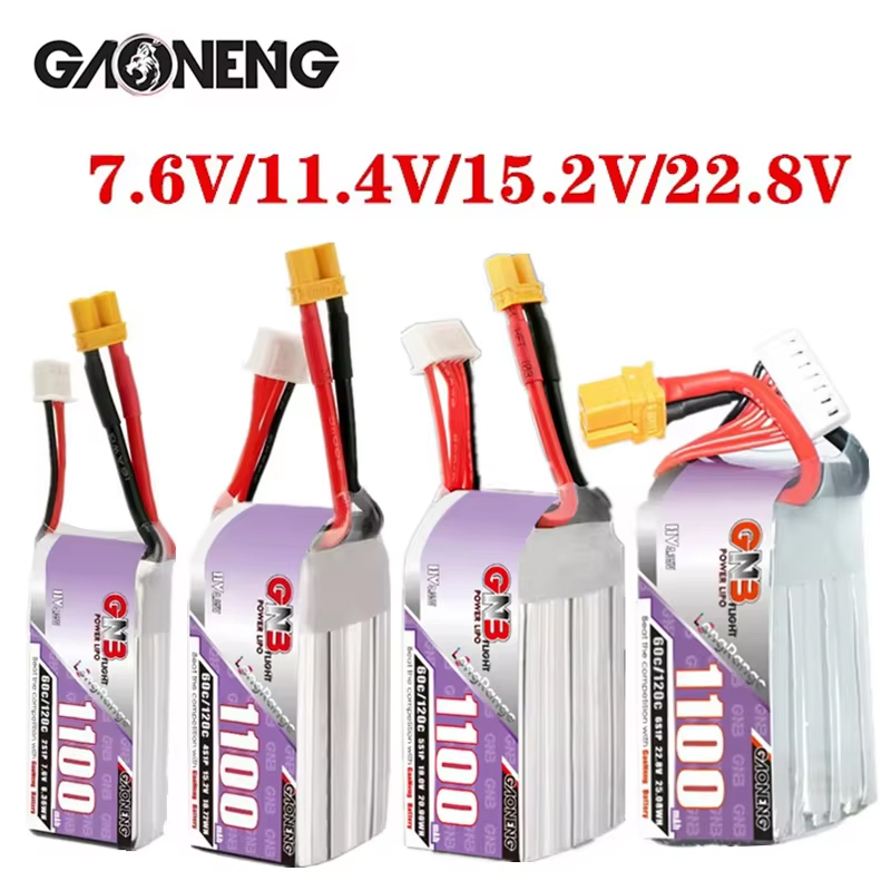 GNB 1100mAh 2S 3S 4S 6S 60C/12 - огляд і ціна Lipo Battery 4S